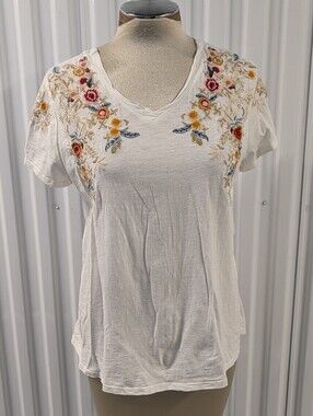 excellent SUNDANCE swing back embroidered tee T-shirt M L